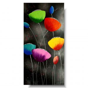 Duży kolorowy obraz kwiaty, Ikea obrazy, kolorowe maki, obraz z makami, kwiaty obrazy, obrazy kolorowe, obrazy do biura, obrazy strukturalne, kolorowe obrazy, obrazy do salonu kwiaty, obraz pionowy, obraz do przedpokoju, obraz na korytarz