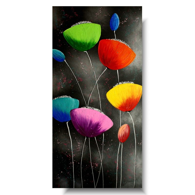 Duży kolorowy obraz kwiaty, Ikea obrazy, kolorowe maki, obraz z makami, kwiaty obrazy, obrazy kolorowe, obrazy do biura, obrazy strukturalne, kolorowe obrazy, obrazy do salonu kwiaty, obraz pionowy, obraz do przedpokoju, obraz na korytarz
