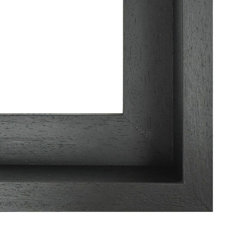 drewniana rama american box, czarny box, czarna rama pudełkowa, drewniana rama do obrazu