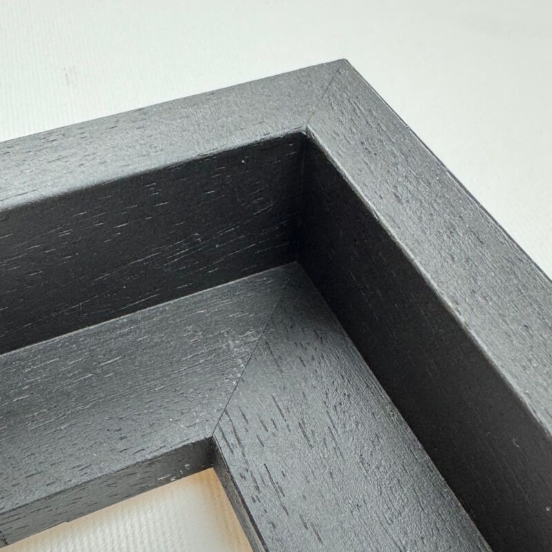 drewniana rama american box, czarny box, czarna rama pudełkowa, drewniana rama do obrazu