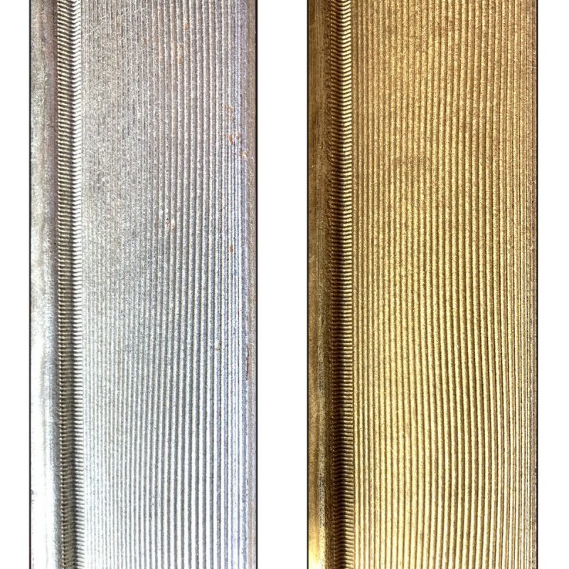 Rama do obrazu ryflowana, ramy do obrazów, srebrna rama, złota rama, rama do luster, ramy na obrazy, ramki na wymiar, rama złota glamour