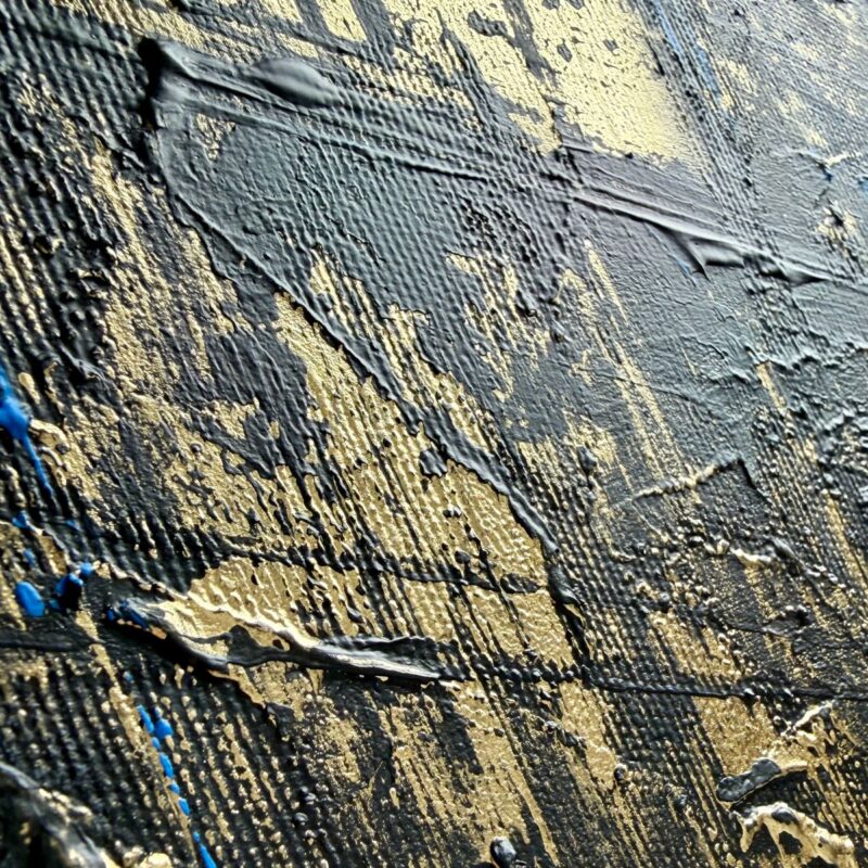 Obraz miasto – detal struktury farby