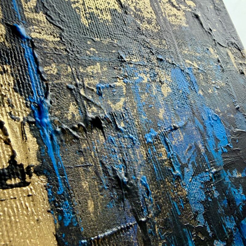 Obraz miasto – detal struktury farby