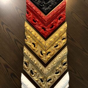 Rama do obrazu czerwona – detal narożnika i kolory