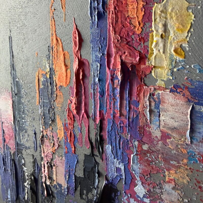 kolorowe miasto w ramie