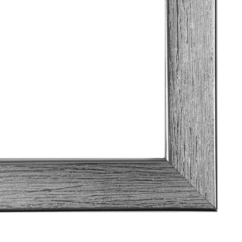 Pręgowana rama do obrazu srebrna