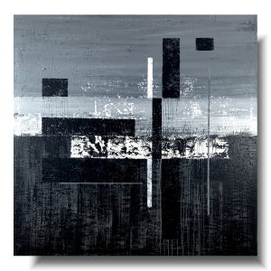 Duży obraz czarno biały, obraz malowany na płótnie, obrazy minimalistyczne, obrazy do salonu nowoczesne, kwadratowy obraz