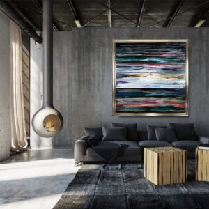 duży obraz, nowoczesna abstrakcja,