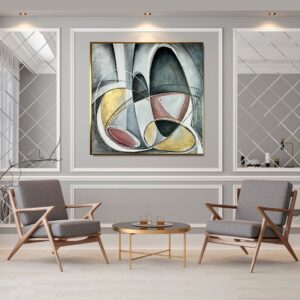 Obraz abstrakcyjny koła, nowoczesny obraz, Geometryczny obraz na płótnie, obrazy do salonu nowoczesne, obrazy trójwymiarowe, abstrakcja, abstrakcyjne obrazy, obraz do kancelarii notarialnej