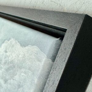 obrazy szara abstrakcja, obrazy abstrakcje nostalgiczne miasto, szary obraz miasto abstrakcja w ramie