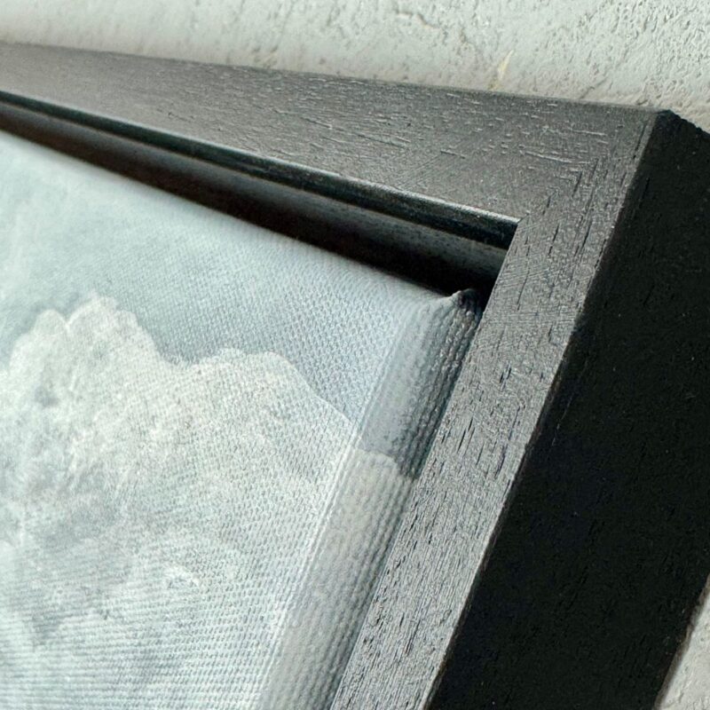 obrazy szara abstrakcja, obrazy abstrakcje nostalgiczne miasto, szary obraz miasto abstrakcja w ramie