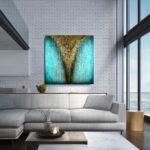 Obraz ręcznie malowany na płótnie, Nowoczesne obrazy do salonu kolorowe koło, obraz kolorowa abstrakcja, obraz 100x100, nowoczesne obrazy do salonu, obrazy abstrakcyjne duże