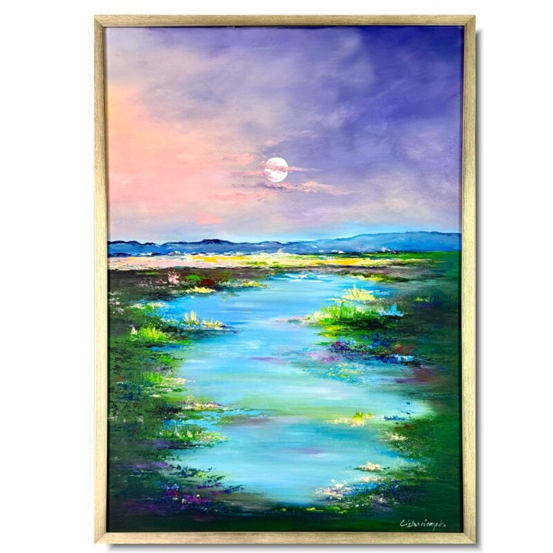 obraz ręcznie malowany pejzaż, obrazy na ścianę, obraz do kuchni