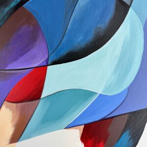 obraz kobiety malowany zbliżenie