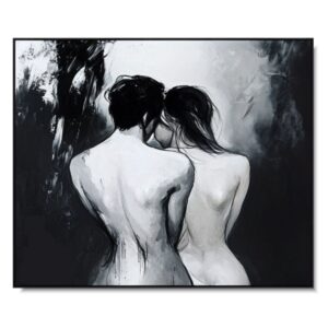 Współczesny obraz czarno biały akt, obrazy akty, obraz akt, nowoczesny akt, obraz do sypialni, obrazy do sypialni