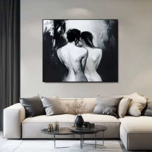 Współczesny obraz czarno biały akt, obrazy akty, obraz akt, nowoczesny akt, obraz do sypialni, obrazy do sypialni