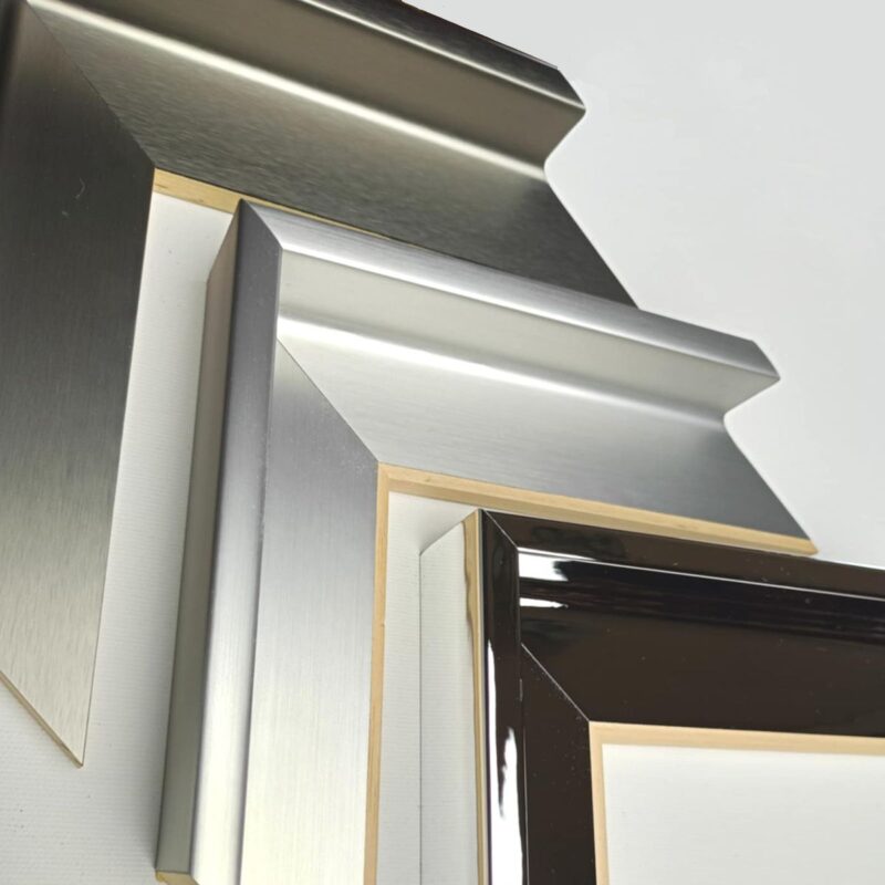 nowoczesna rama american box do obrazu, ramy pudełkowe, american box chrom, american box stal