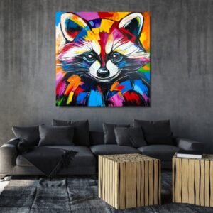 obraz z szopem, obrazy ze zwierzętami, szop na obrazie, obraz do pokoju młodzieżowego, obrazy do salonu, obrazy na płótnie, nowoczesne obrazy