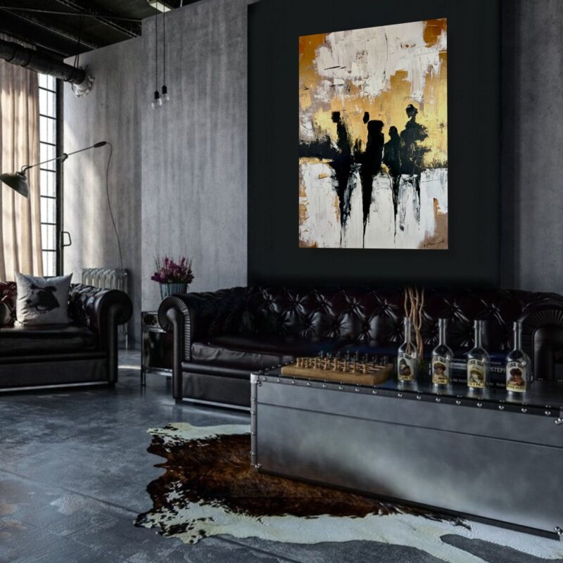 Nowoczesny pionowy obraz , obraz z postaciami, obrazy na płótnie, obrazy do salonu, obrazy z ludźmi