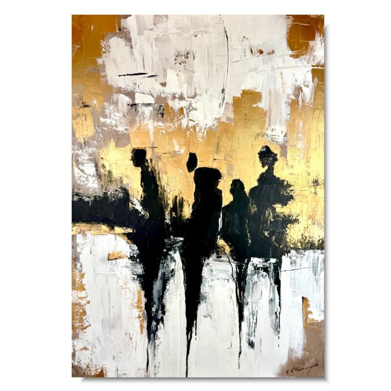 Nowoczesny pionowy obraz , obraz z postaciami, obrazy na płótnie, obrazy do salonu, obrazy z ludźmi