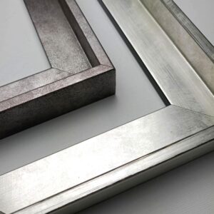 Nowoczesna rama american box do obrazu, rama box, rama pudełkowa, srebrna rama american box