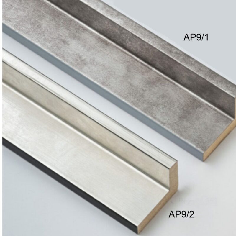 Nowoczesna rama american box do obrazu, rama box, rama pudełkowa, srebrna rama american box