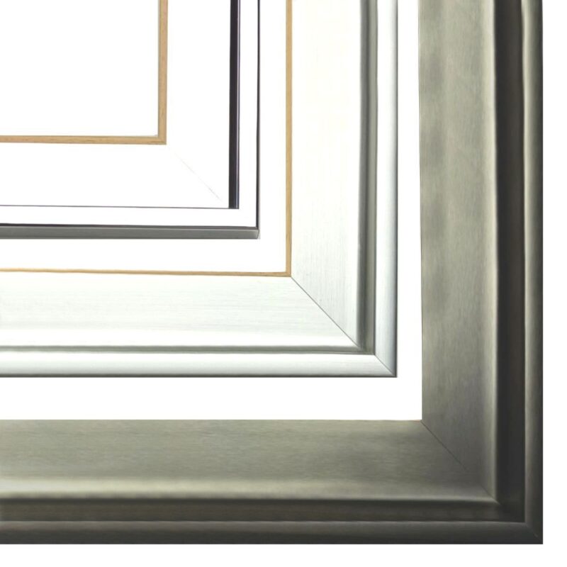 nowoczesna rama american box do obrazu, ramy pudełkowe, american box chrom, american box stal