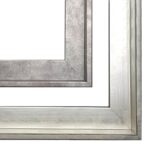 Nowoczesna rama american box do obrazu, rama box, rama pudełkowa, srebrna rama american box