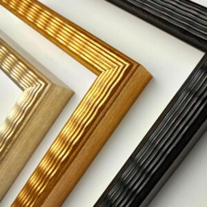 Nowoczesna rama do obrazu fala, złota rama, czarna nowoczesna rama, rama fala