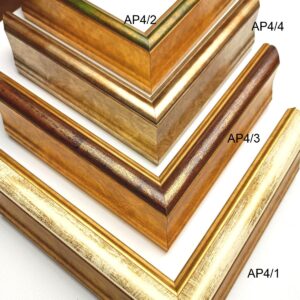 Drewniana postarzana rama do obrazu, białą postarzana rama, zielona wąska rama, klasyczna rama, ramy do obrazów