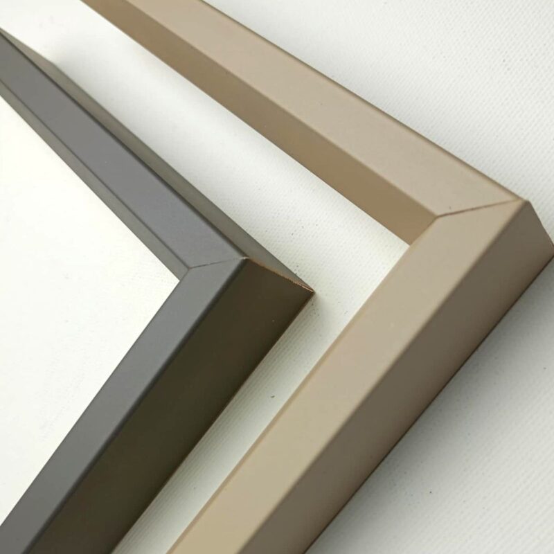 Nowoczesna rama do obrazu skośna, beżowa rama, popielata rama, rama popiel, rama skośna, ramy do obrazów
