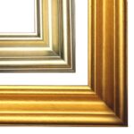 drewniana rama do obrazu, rama w kolorze złotym, rama w kolorze ciepłe srebro, masywna rama, ramy do luster
