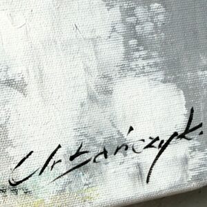 Obraz portret ręcznie malowany, kolorowy portret, obraz 100x100, obrazy do salonu, obrazy na płótnie sygnowany