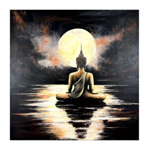 Obraz budda ręcznie malowany, obraz ręcznie malowany, obraz budda, budda na obrazie, obraz z buddą