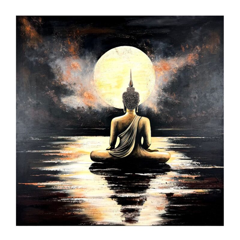 Obraz budda ręcznie malowany, obraz ręcznie malowany, obraz budda, budda na obrazie, obraz z buddą