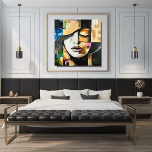 duży portret malowany, obrazy portrety, portret na zamówienie, portret 100x100