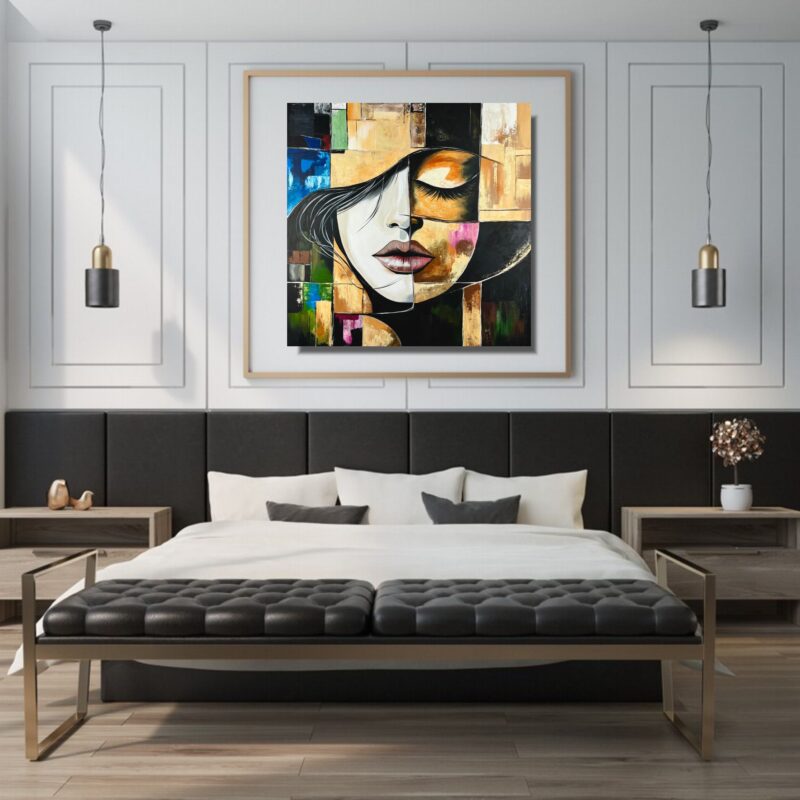 duży portret malowany, obrazy portrety, portret na zamówienie, portret 100x100