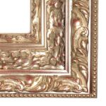 klasyczna szeroka rama do obrazu, srebrna rama, rzeźbiona rama, rama 15cm, grupa rama, masywna rama
