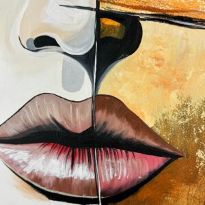 duży portret malowany, obrazy portrety, portret na zamówienie, portret 100x100