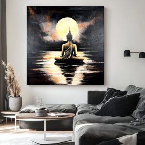 Obraz budda ręcznie malowany, obraz ręcznie malowany, obraz budda, budda na obrazie, obraz z buddą