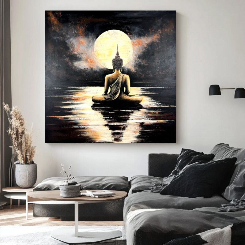 Obraz budda ręcznie malowany, obraz ręcznie malowany, obraz budda, budda na obrazie, obraz z buddą