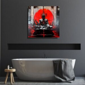 Obraz budda na płótnie, obraz z buddą wschodni obraz, portret buddy, obrazy do salonu