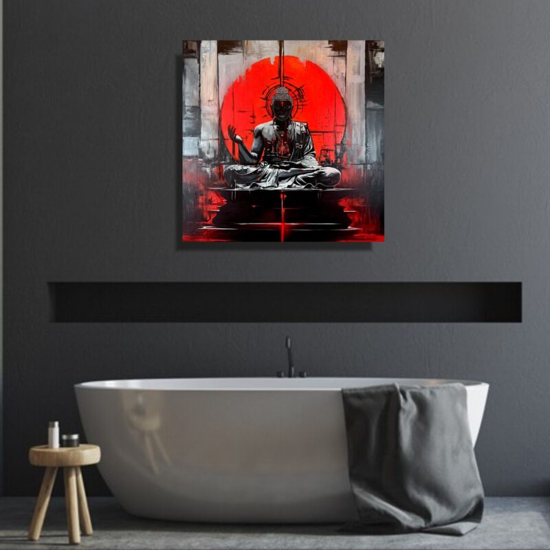 Obraz budda na płótnie, obraz z buddą wschodni obraz, portret buddy, obrazy do salonu