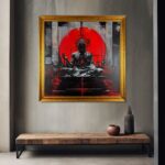 Obraz budda na płótnie, obraz z buddą wschodni obraz, portret buddy, obrazy do salonu