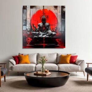 Obraz budda na płótnie, obraz z buddą wschodni obraz, portret buddy, obrazy do salonu