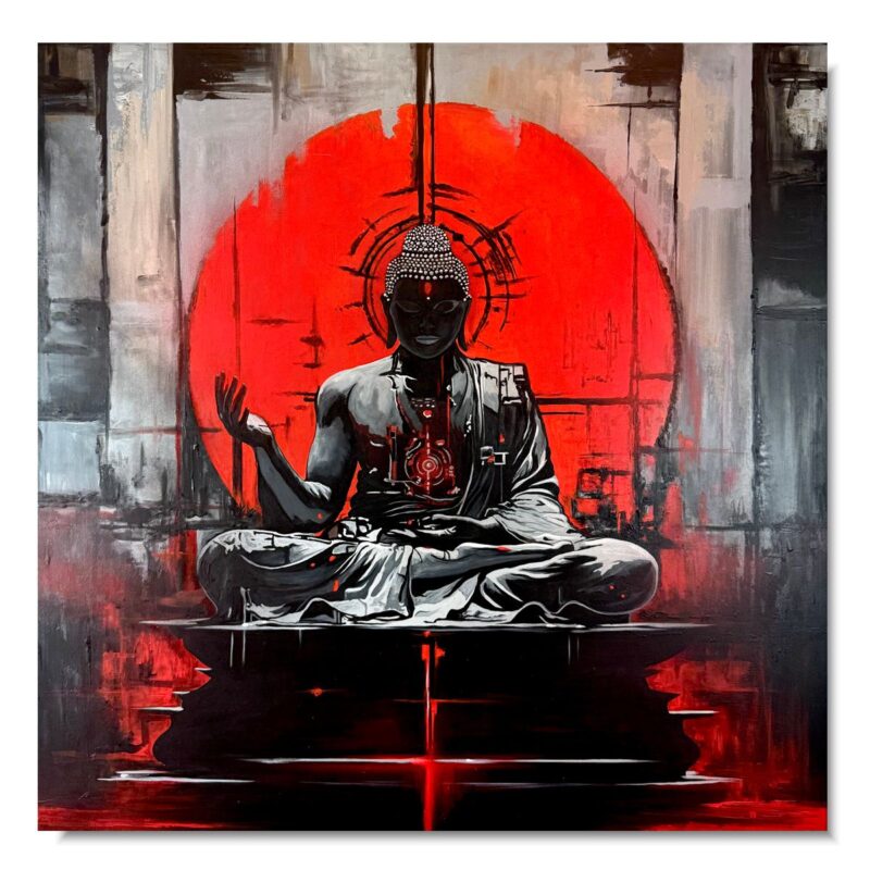 Obraz budda na płótnie, obraz z buddą wschodni obraz, portret buddy, obrazy do salonu