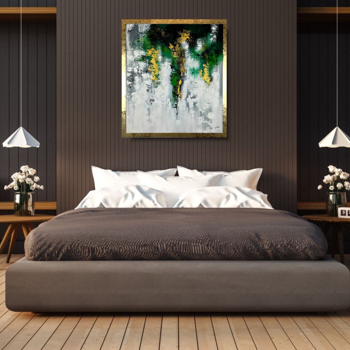 Nowoczesny obraz w ramie "Powitanie" autorska kolekcja 2068A - obrazek 3