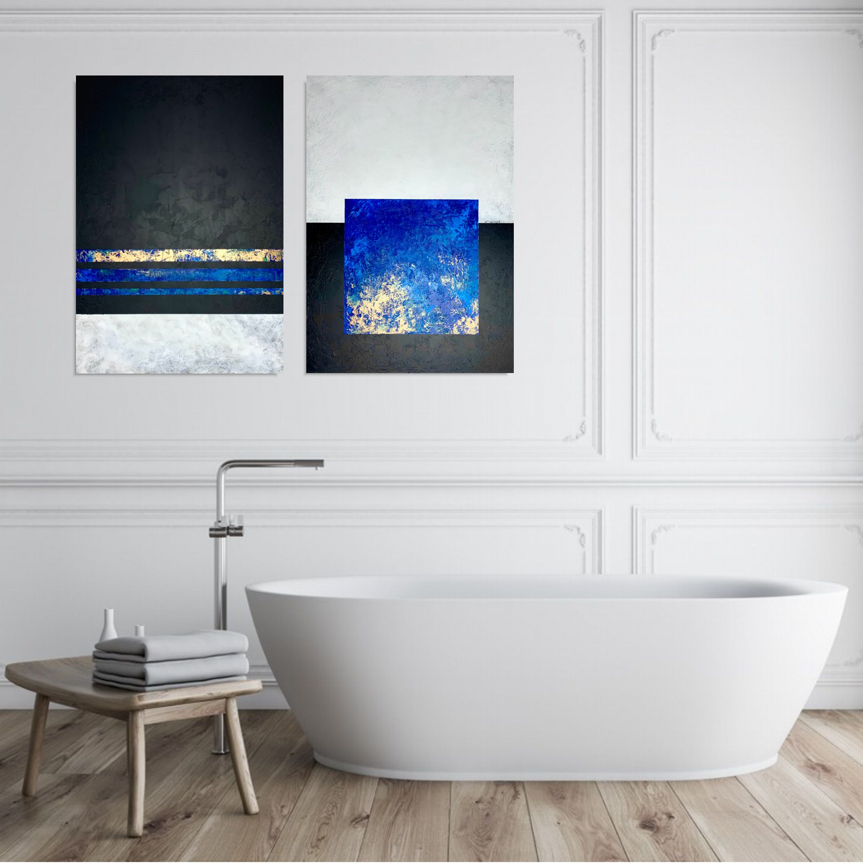 Obraz abstrakcja na płótnie "Niebiańska aura" 2283A - obrazek 3