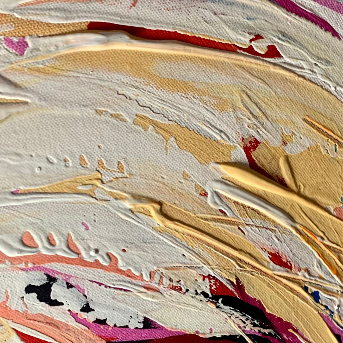 Obraz ze zwierzętami ręcznie malowany "Flamingi" 2285A - obrazek 5