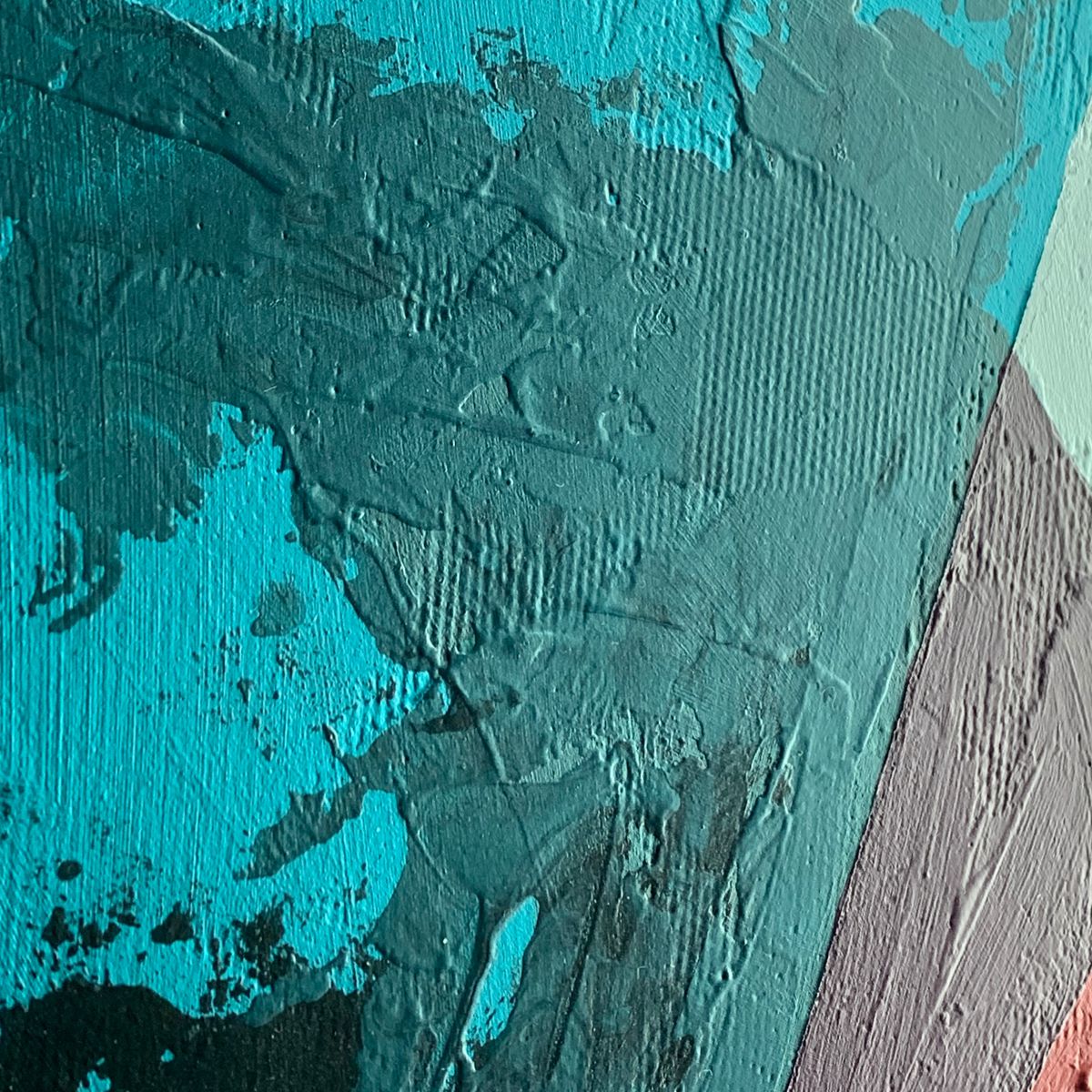 Dwie kolorowe abstrakcje "Kolorowa geometria" - komplet obrazów 2305A - obrazek 5